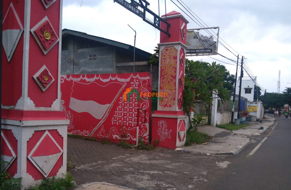 jalan masuk menuju lokasi tanah